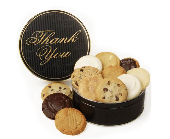 Thank you cookie tin