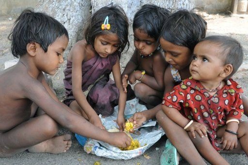 Distribute sweets to poor