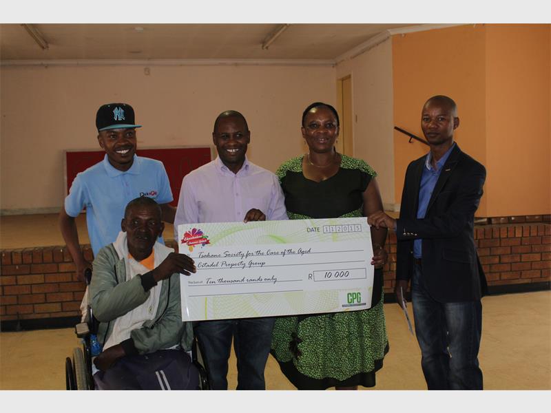 Donation to old age home