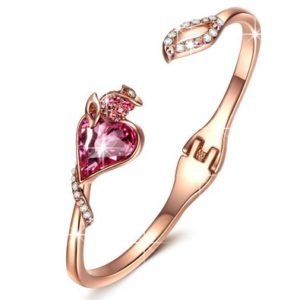qianse-rose-lover-bangle-bracelet-made-with-heart-shape-swarovski-crystal