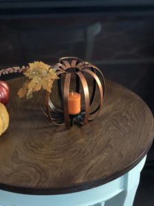 Pumpkin shaped Candle holders