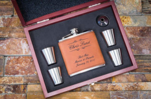 Leather flask - Valentines day gifts for him