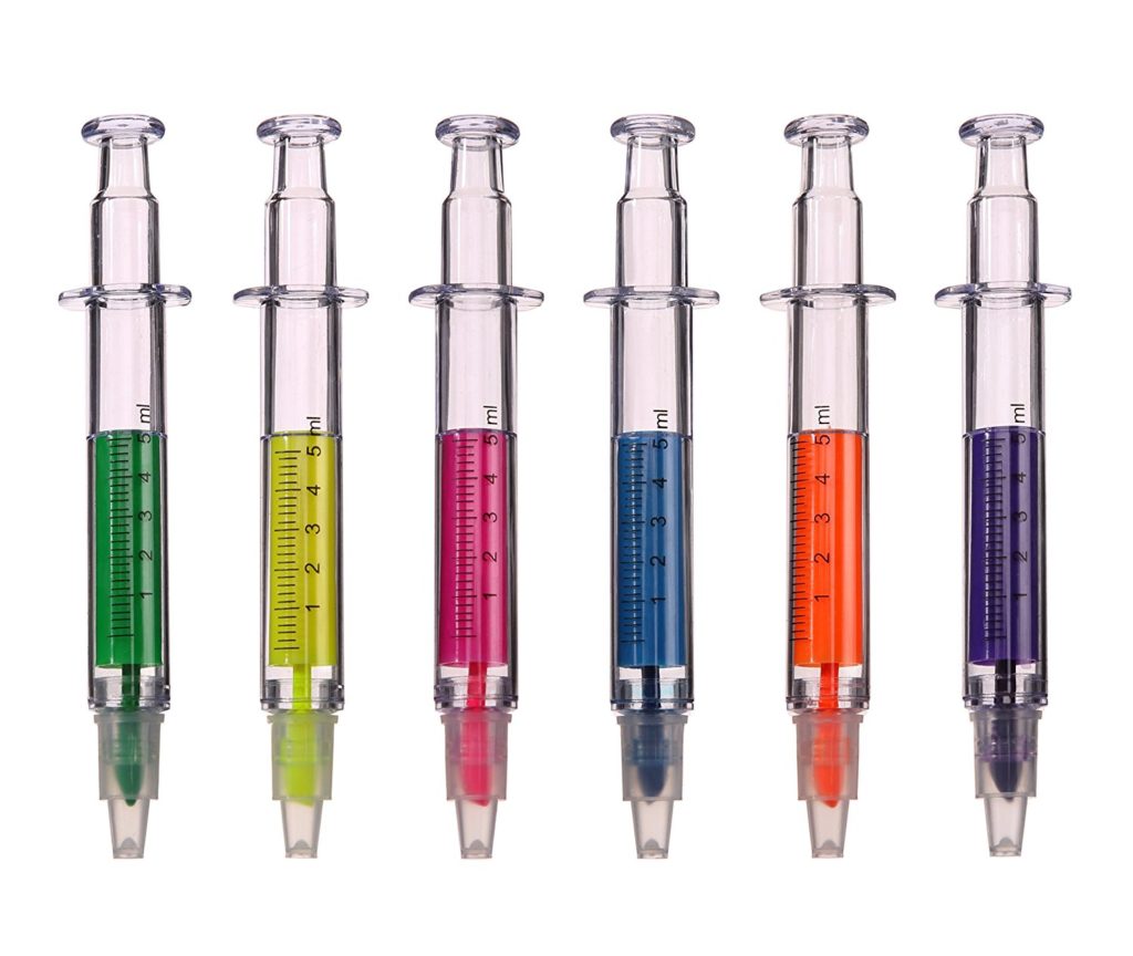 A set of highlighter pens