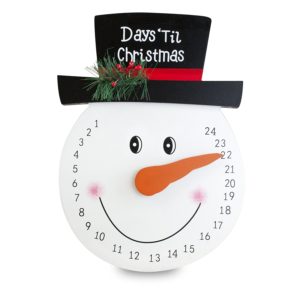Snowman Christmas countdown calendar