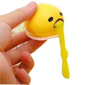 Yellow Round Toy Vomiting Egg Yolk