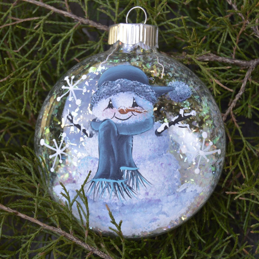 Personalized snowman ornaments