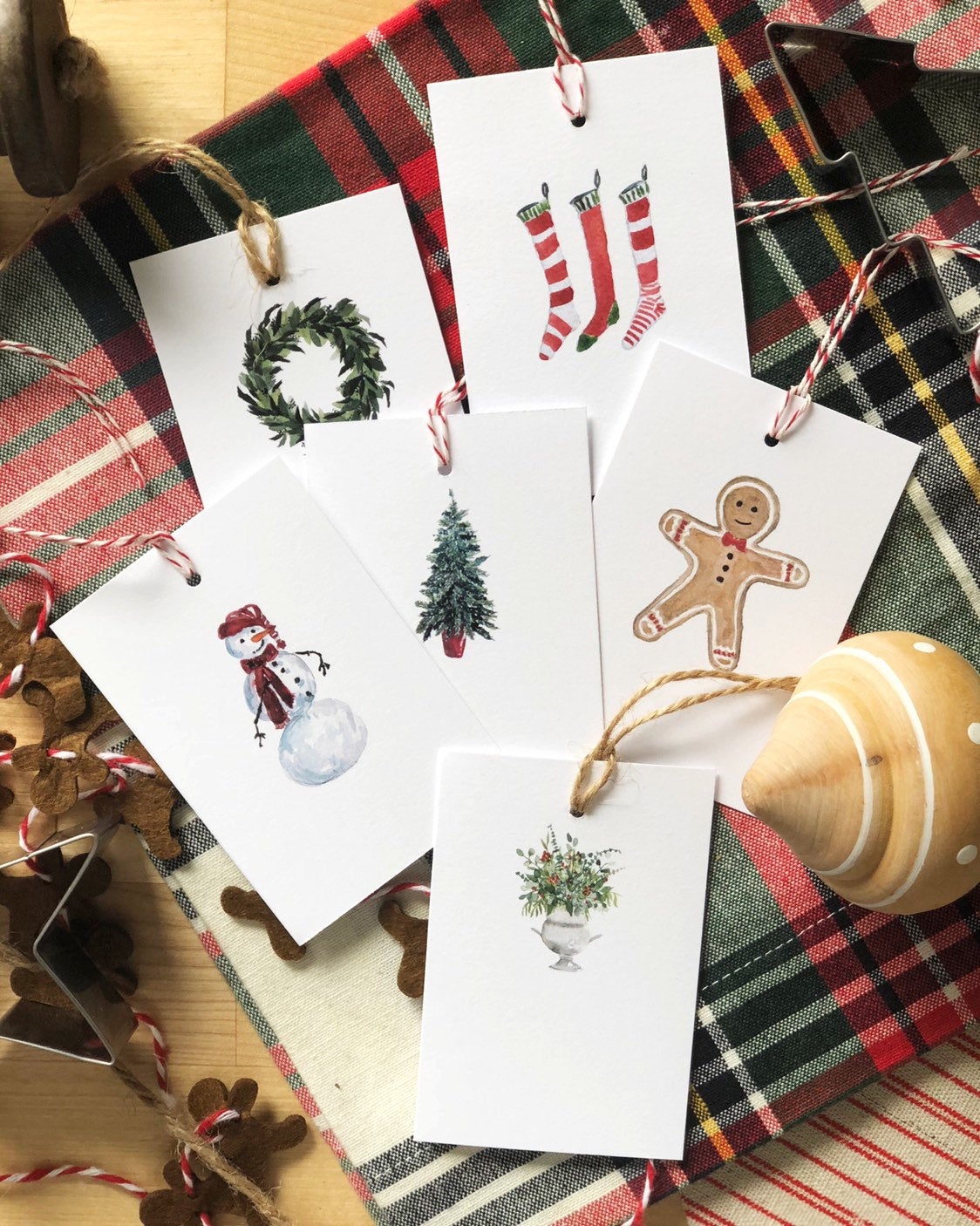 Snowman gift tags