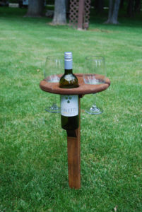 Outdoor wine table