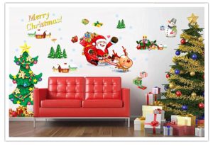 Santa – Sleigh – Reindeer – all on your backdrop