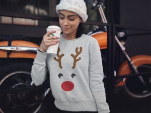 A Rudolph hoodie