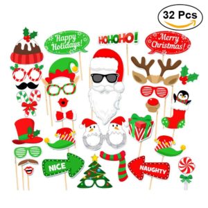 Creative Photo Booth Props for Christmas Party
