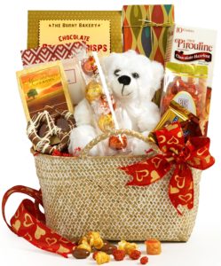 Teddy Bear and Chocolates Gift Basket