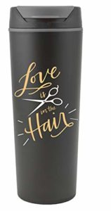 Love Is In The Hair Travel Cup Coffee Mug