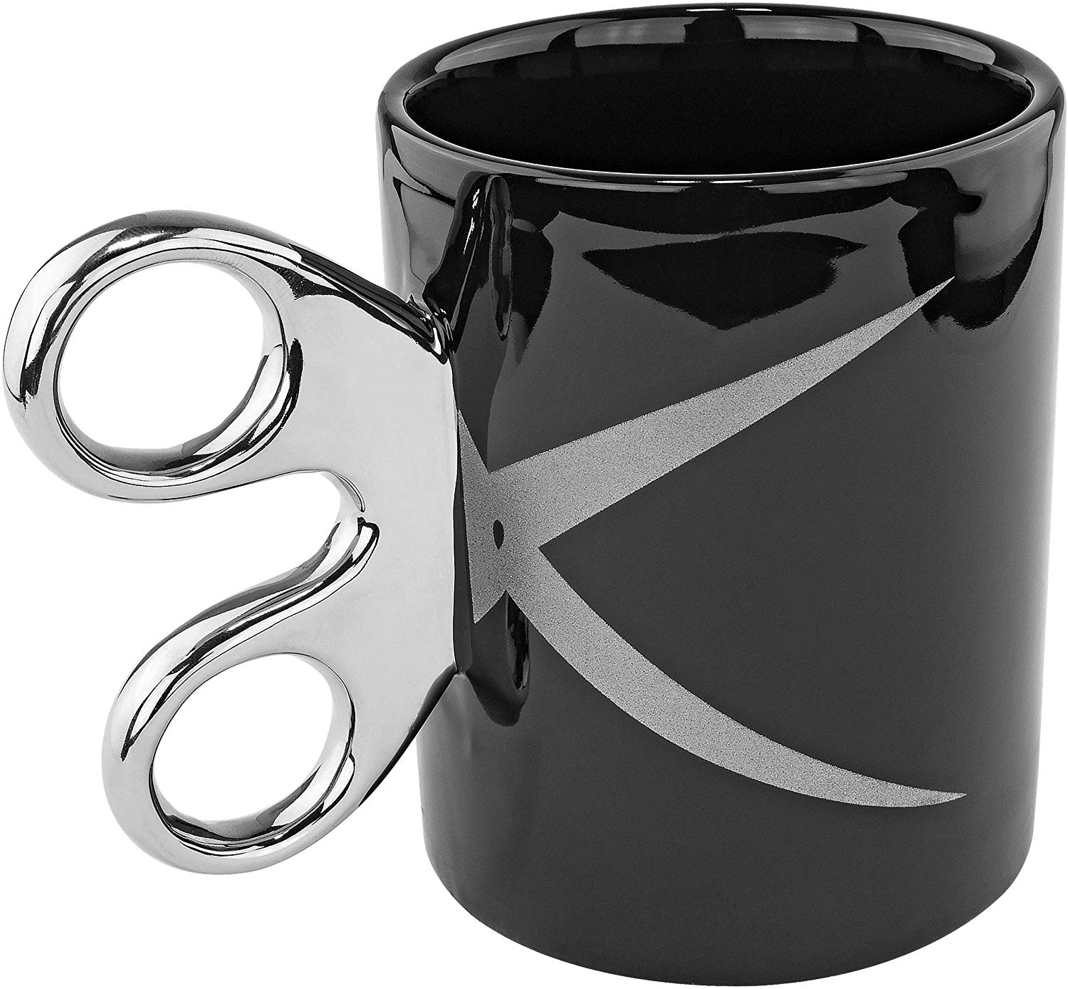 Scissor Handle Ceramic Coffee Tea Mug