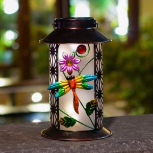 Hanging Dragonfly Retro Metal LED - Dragonfly Gift Ideas